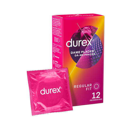 Durex ES Condoms Durex Preservativos Dame Placer 12 unidades Condones