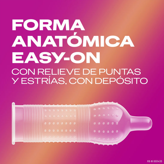 Durex ES Condoms Durex Preservativos Dame Placer 12 unidades Condones