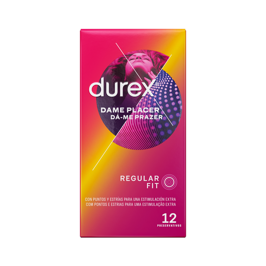 Durex ES Condoms Durex Preservativos Dame Placer 12 unidades Condones