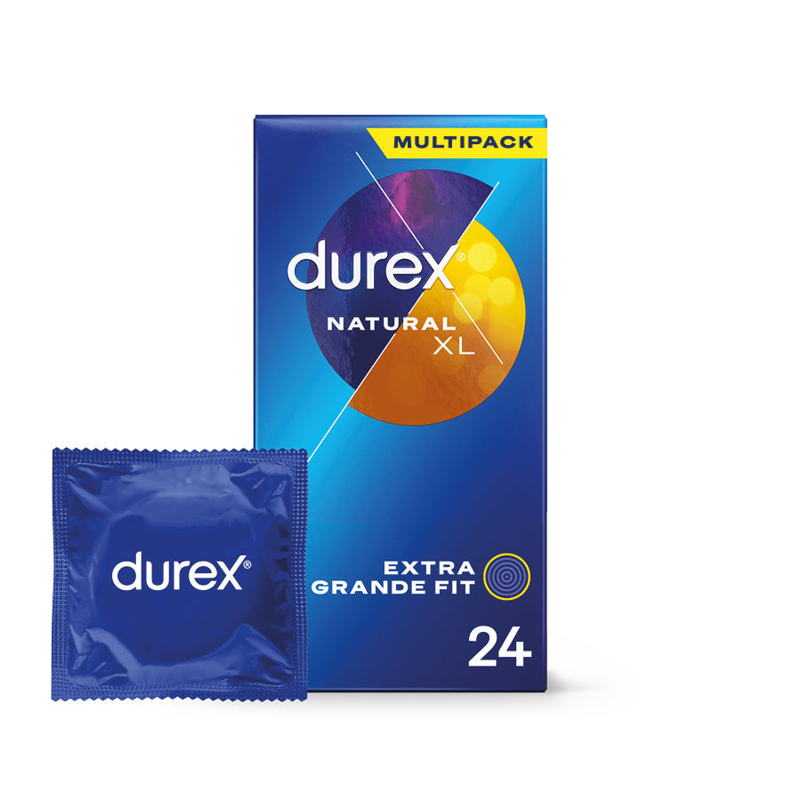 Durex ES Bundles Durex Preservativos Natural XL 24 unidades Condones