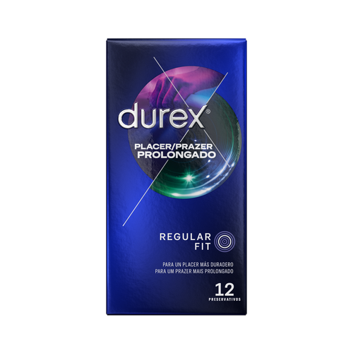 Durex ES Condoms Durex Preservativos Placer Prolongado 12 unidades Condones