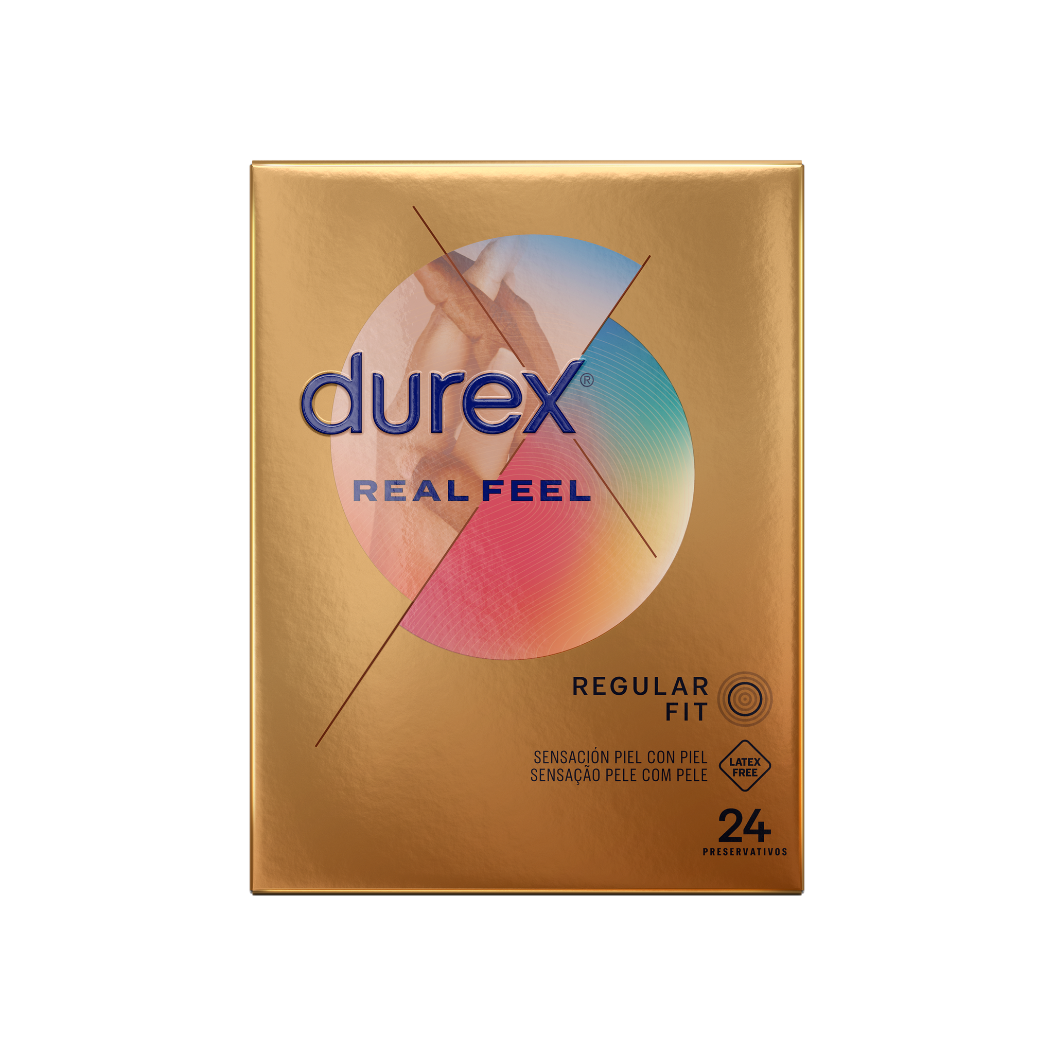 Durex ES Condoms Durex Preservativos Real Feel 24 Unidades