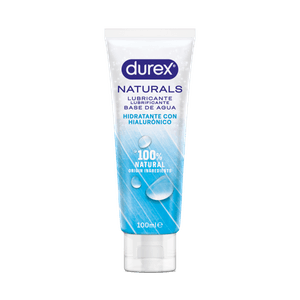 Durex Naturals Lubricante base de agua hidratante con hialurónico